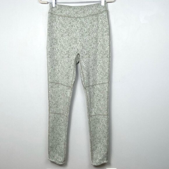 Gymshark Fleur Textured Leggings Washed Khaki Size Large High Rise Yoga‎ Pants L - Picture 1 of 14